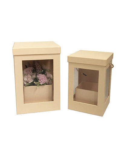 Set 2 cutii flori S2.12 bej