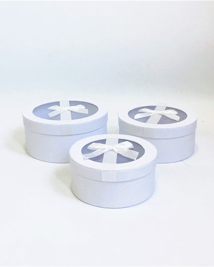 Set 3 cutii flori S3.95 alb