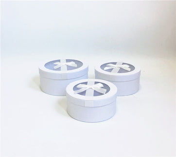 Set 3 cutii flori S3.95 alb