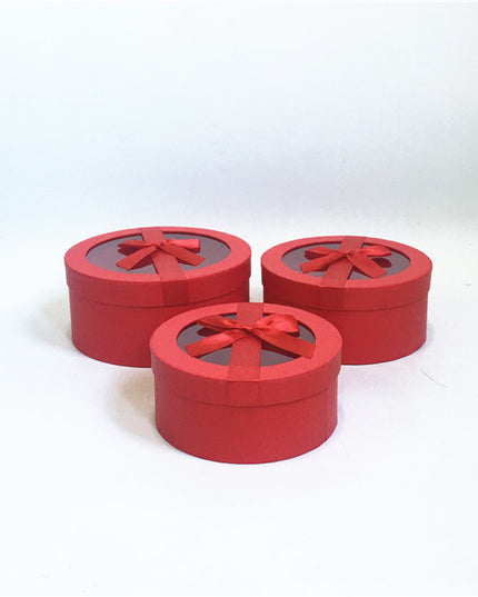 Set 3 cutii flori S3.95 rosu