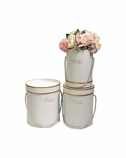 Set 3 cutii flori S3.92 alb