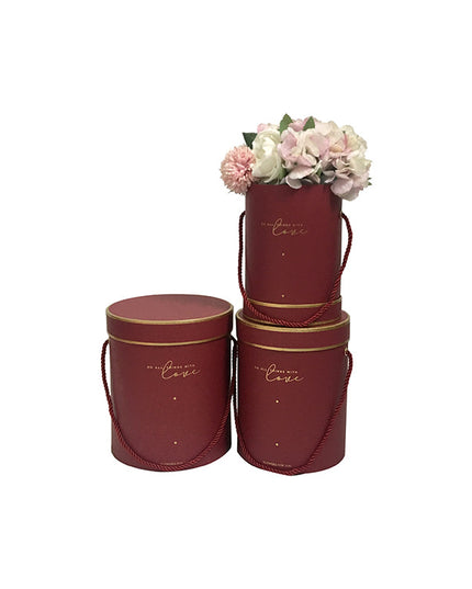 Set 3 cutii flori S3.92 rosu