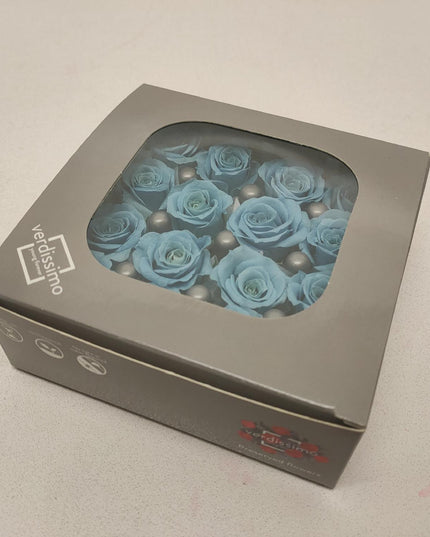 Trandafir criogenat Ø2.5cm albastru