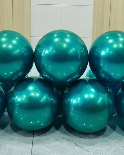 Baloane latex dublate cu aspect metalizat albastru