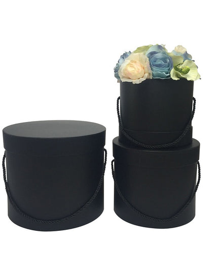 SET 3 CUTII FLORI S3.35 NEGRU