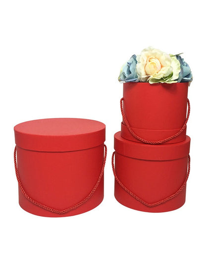 Set 3 cutii flori S3.35 rosu