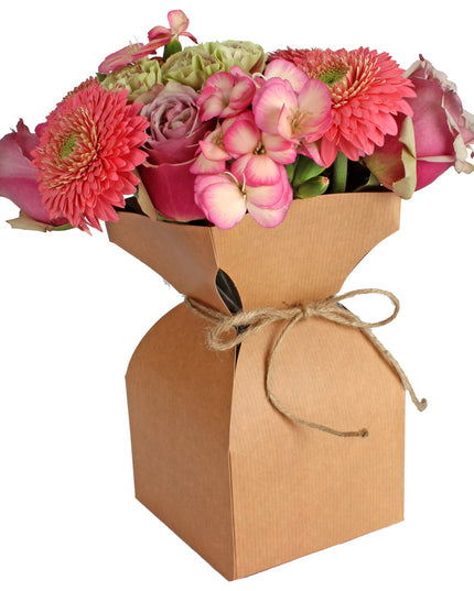 SUPORT VAZA CARTON PLASTIC NATUR 11,5xH21cm