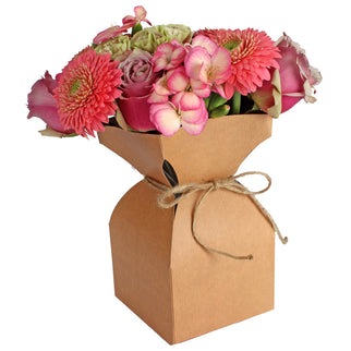 SUPORT VAZA CARTON PLASTIC NATUR 11,5xH21cm