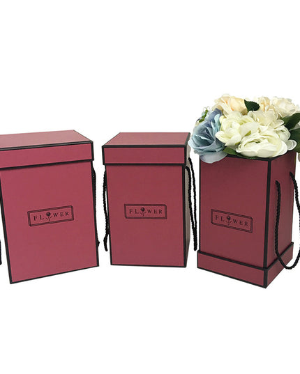 Set 3 cutii flori S3.2 rosu