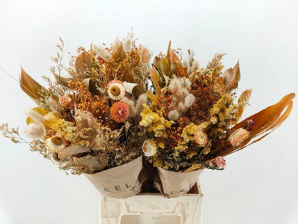 Buchet flori uscate peach