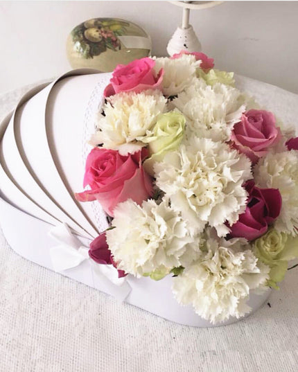 Cutie flori S1.15 alb