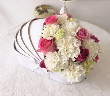 Cutie flori S1.15 alb