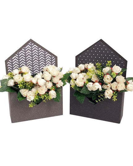 Set 2 cutii flori S2.10 negru