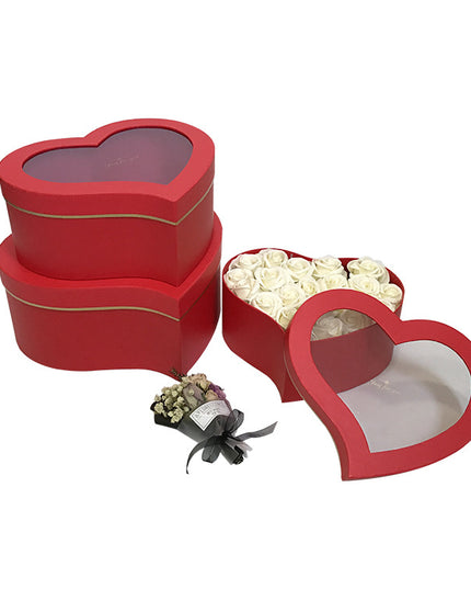 SET 3 CUTII FLORI S3.3 ROSU