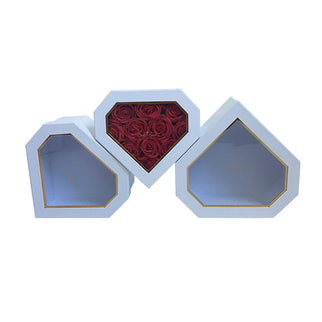 Set 3 cutii flori S3.19 alb