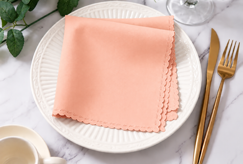 Servet 47x47cm peach