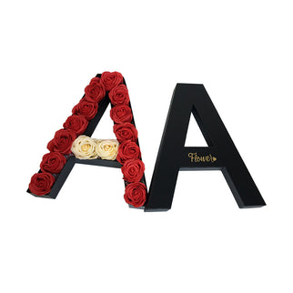 Cutie flori litera A negru