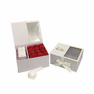 Set 2 cutii flori S2.4 alb