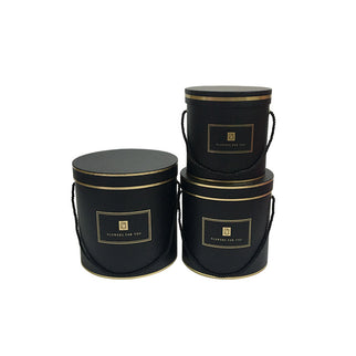 Set 3 cutii flori S3.38 negru