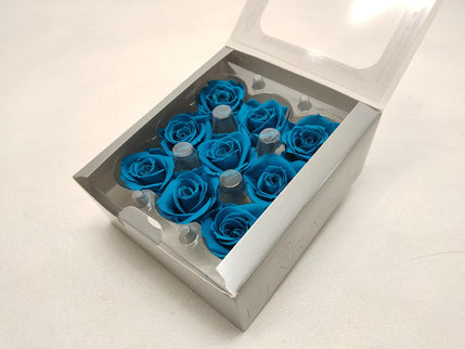 Trandafir criogenat Ø3.5cm aquamarine