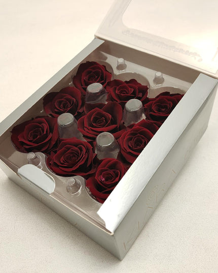 Trandafir criogenat Ø2.5cm burgundy S/16