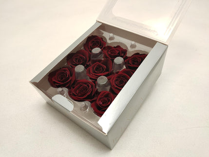 Trandafir criogenat Ø2.5cm burgundy S/16