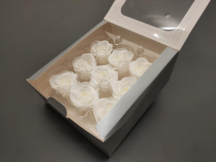 Trandafir criogenat Ø3.5cm alb