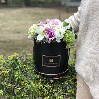 Set 3 cutii flori S3.38 negru