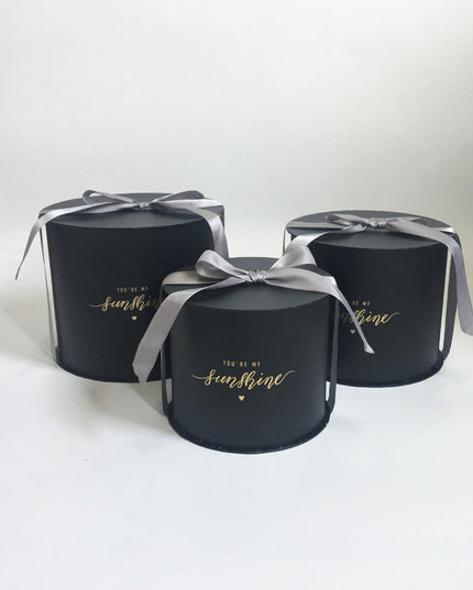 Set 3 cutii flori S3.37 negru