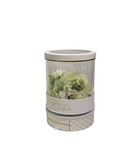 Cutie flori S1.49 alb rotativa