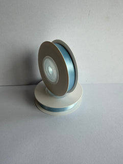 Panglica textil 1cm x 9m albastru pastel