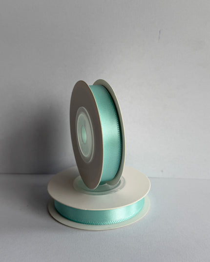 Panglica textil 1cm x 9m verde pastel 2