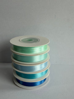 Panglica textil 1cm x 9m verde pastel 1