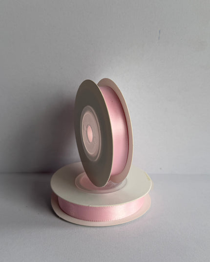 Panglica textil 1cm x 9m roz pastel 2