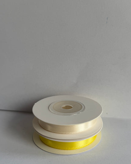 Panglica textil 1cm x 9m galben