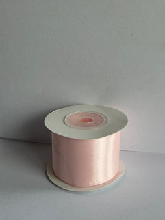 Panglica textil 4cm x 9m ros pastel 1