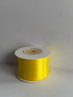 Panglica textil 4cm x 9m galben 2