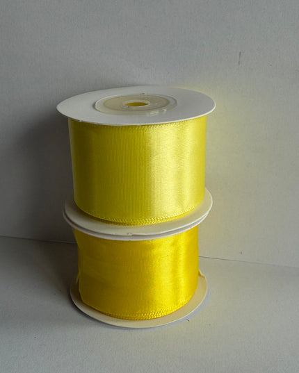 Panglica textil 4cm x 9m galben 1
