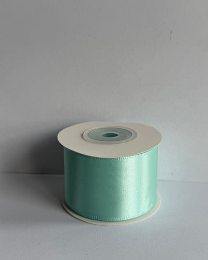 Panglica textil 4cm x 9m verde pastel