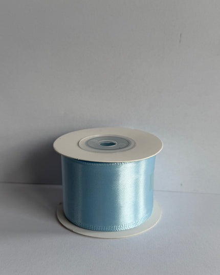 Panglica textil 4cm x 9m albastru pastel