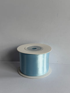Panglica textil 4cm x 9m albastru pastel