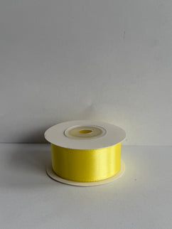 Panglica textil 2,5cm x 9m galben pastel