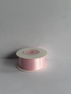 Panglica textil 2,5cm x 9m roz pastel 2