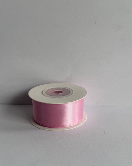 Panglica textil 2,5cm x 9m roz pastel 3