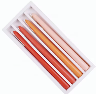 Set lumanari parfumate conice S/4 portocalii