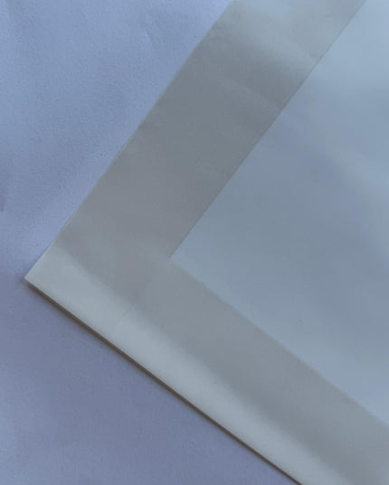 Ambalaj waterproof 60x60cm semitransparent alb margine lata alba