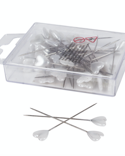 Ace decor 10mm S/40 inima alb