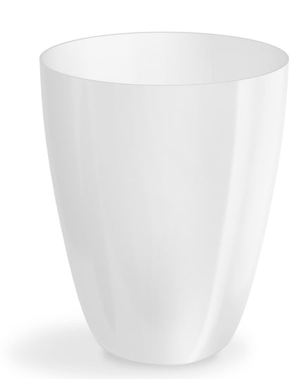 Ghiveci orhidee transparent Ø12cm alb