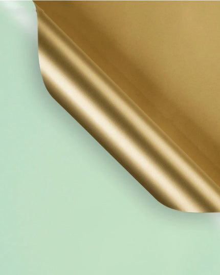 Ambalaj waterproof 60x60cm duo auriu si minty