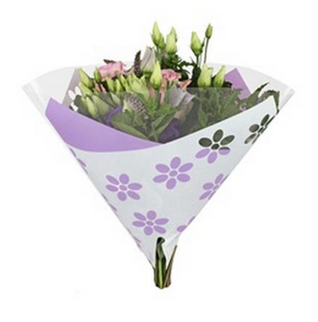 Sleeve 30x30cm flower purple